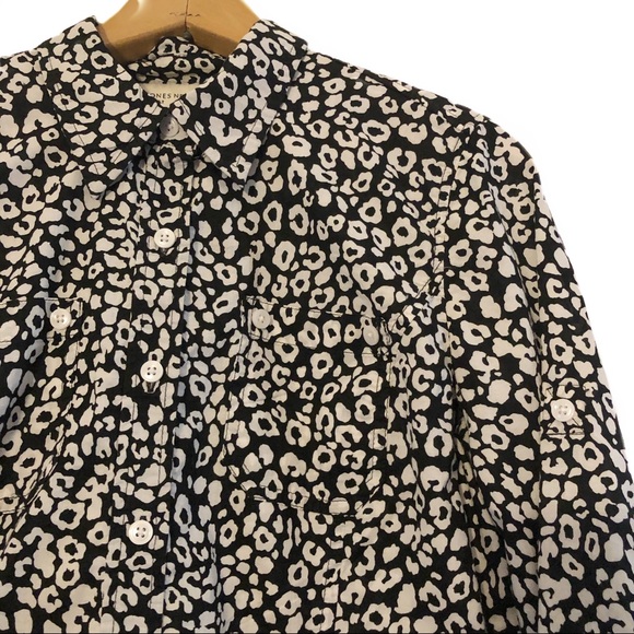 Jones New York Leopard Print Button Down Shirt - Picture 2 of 8